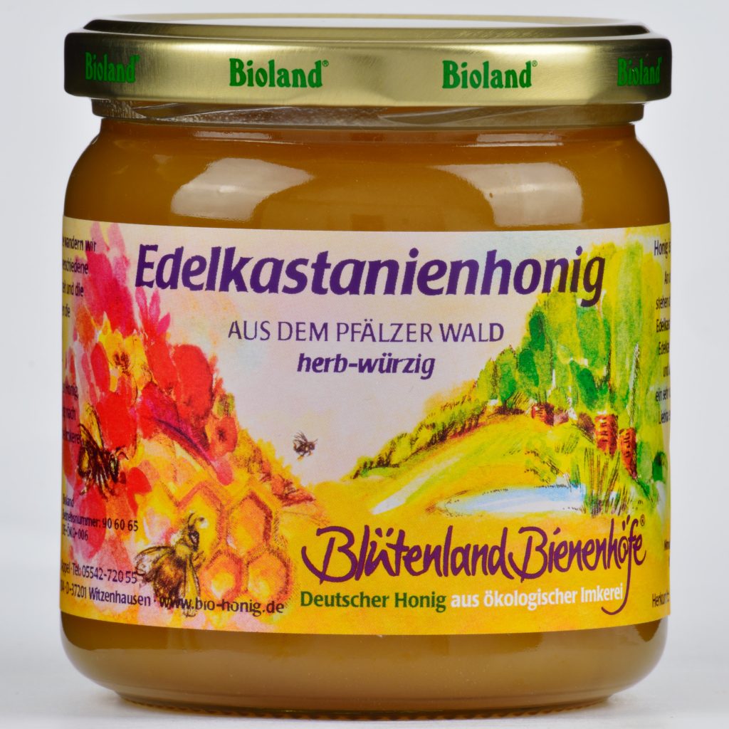 Edelkastanienhonig aus dem Pfälzer Wald - Blütenland Bienenhöfe